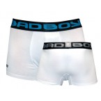  Bad Boy Boxer Shorts White twin Pack ufc mma fight wear