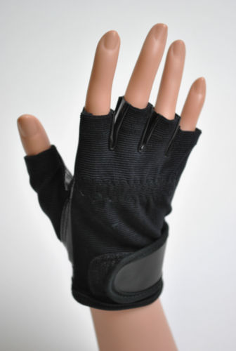Gloss Pole Dancing Gloves for Spinning Poles BLACK Adjustable S M L
