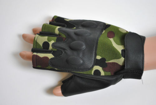 Beast Training Weight Lifting Workout Army Print Gloves L/XL