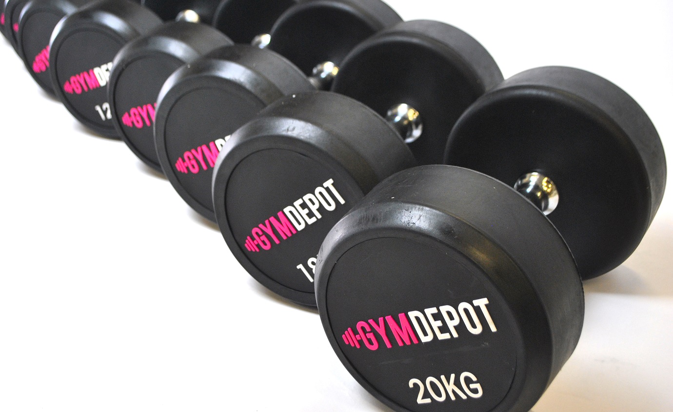 GYM DEPOT Rubber Dumbbells