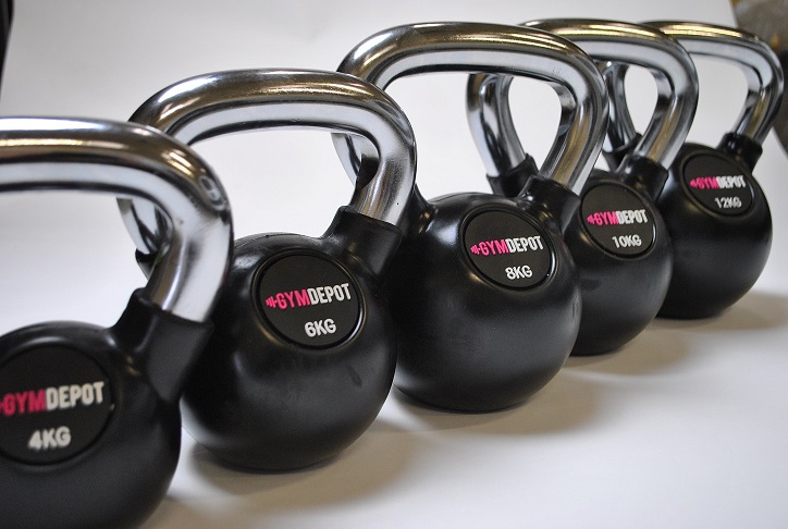 GYM DEPOT Chrome Handle Kettlebell